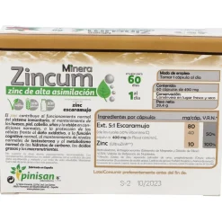 Minera Zincum 60caps - Pinisan