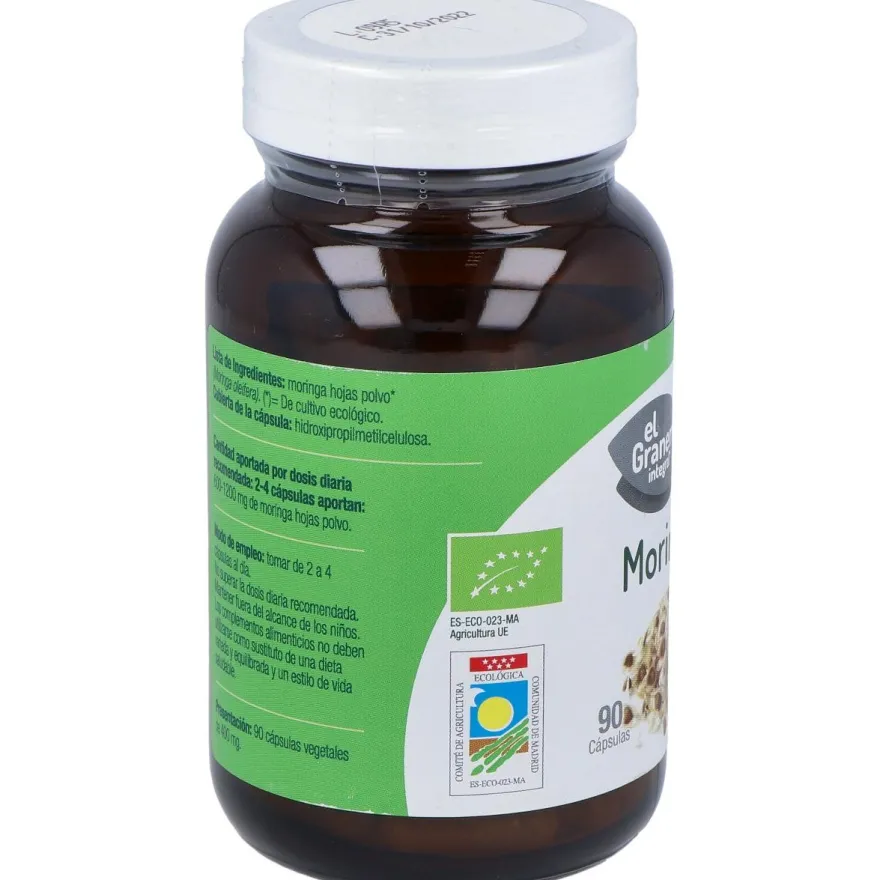 Moringa Bio 400mg 90caps - El Granero