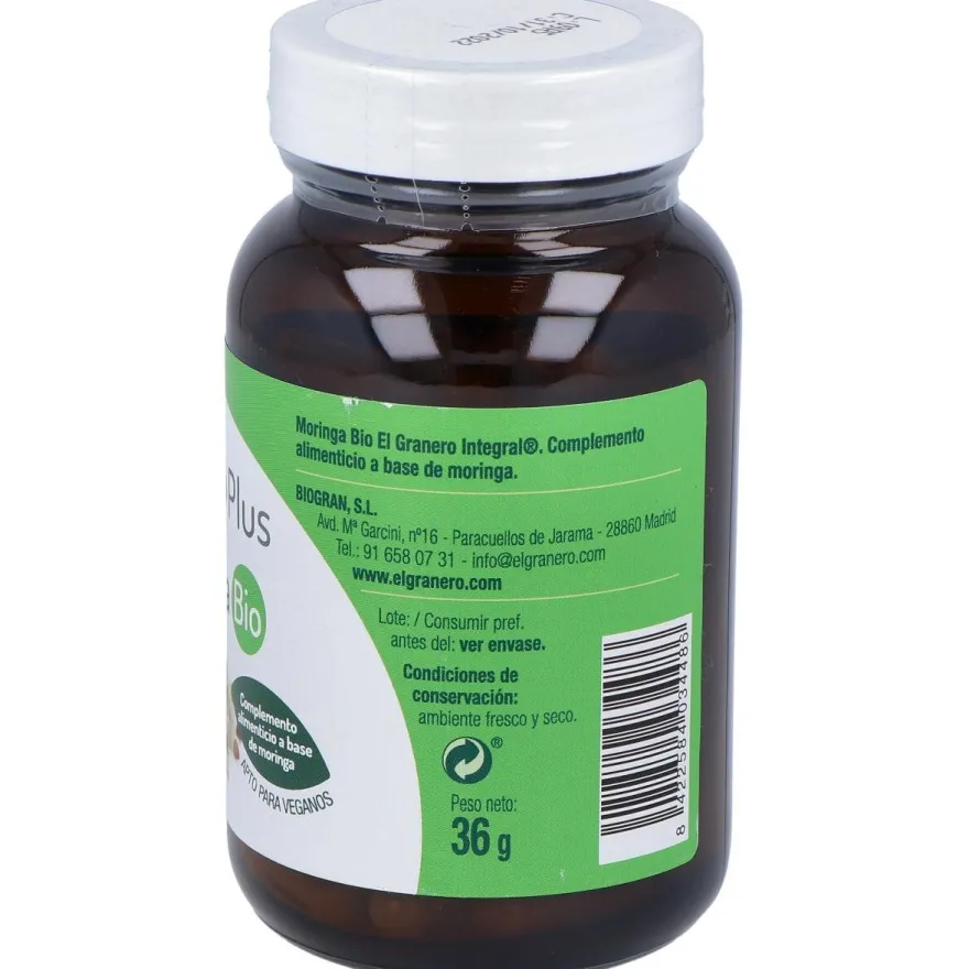 Moringa Bio 400mg 90caps - El Granero