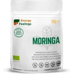 Moringa Polvo Eco Vegan sin Gluten 200g - Energy Feelings