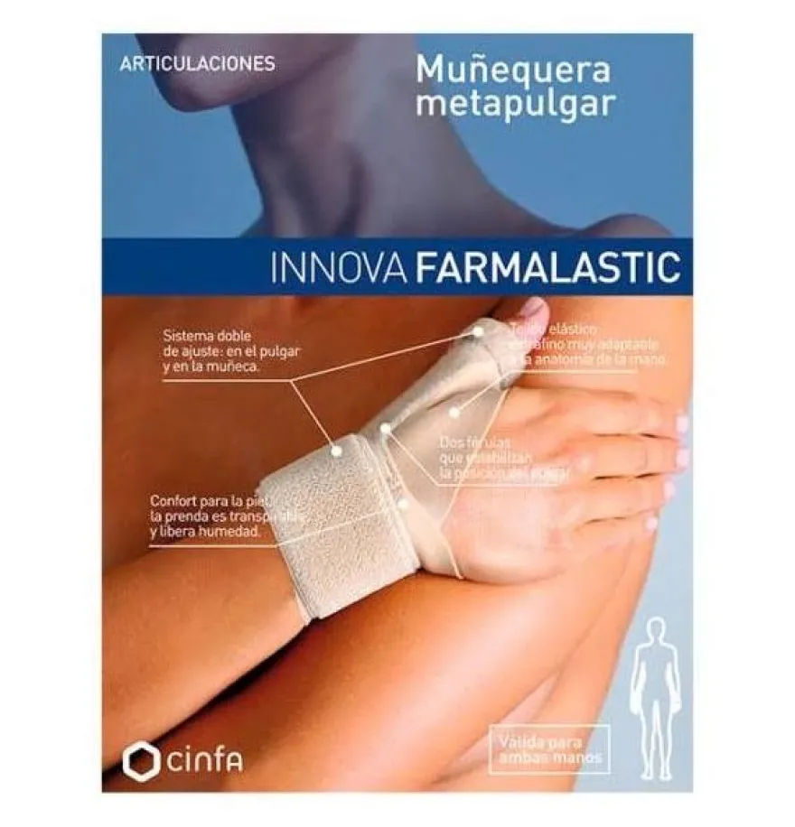 Muñequera Metapulgar - Innova Farmalastic (1 Unidad Talla 2) - Cinfa S a