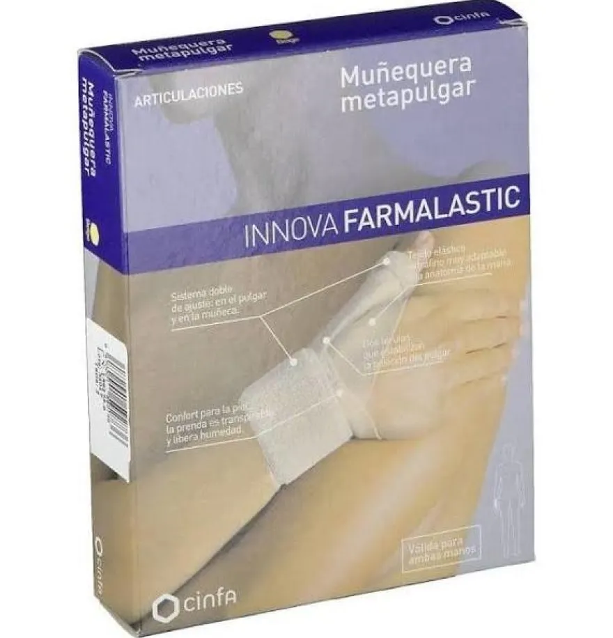 Muñequera Metapulgar - Innova Farmalastic (1 Unidad Talla 2) - Cinfa S a