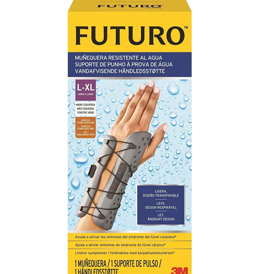 Muñequera Resistente Al Agua Futuro, Mano Izquierda, Talla L-XL. - 3M