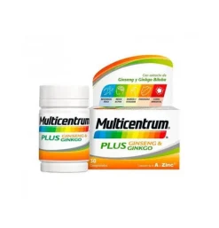 Multicentrum Plus Ginseng y Ginkgo (30 Comprimidos) - Pfizer