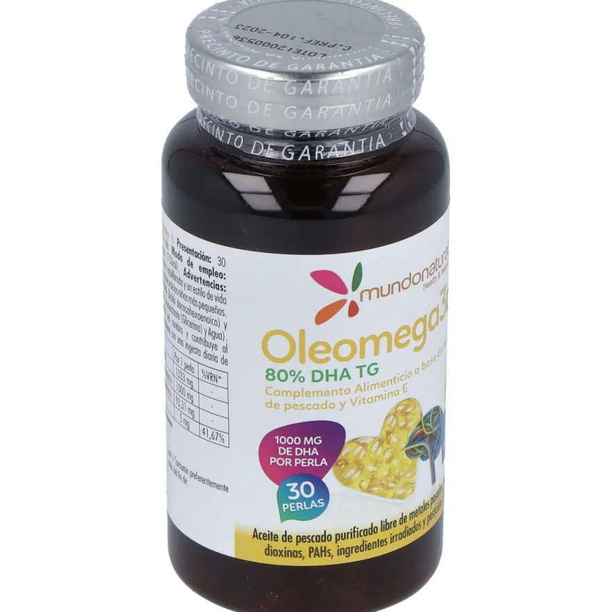 Mundonatural Oleomega3 80% Dha 1G 30Caps