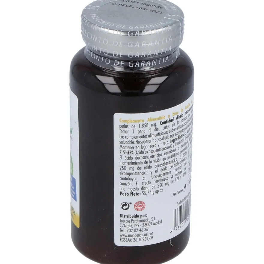 Mundonatural Oleomega3 80% Dha 1G 30Caps