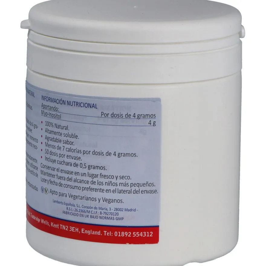 Myoinositol Polvo 100% Natural 200gr - Lamberts