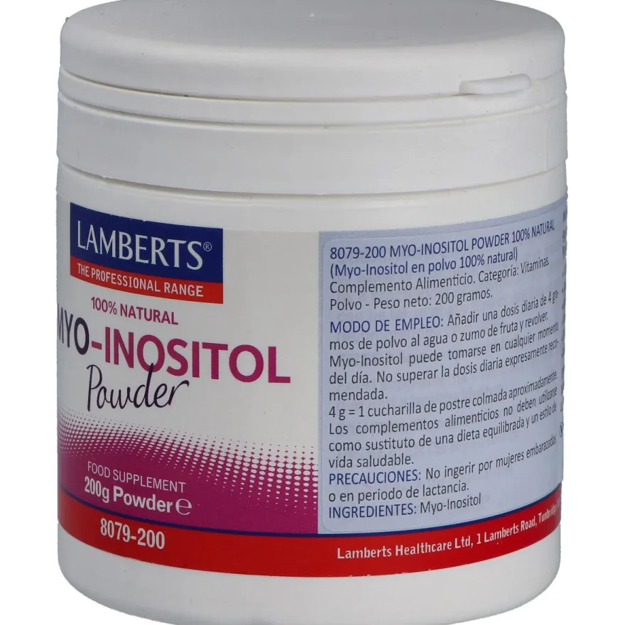 Myoinositol Polvo 100% Natural 200gr - Lamberts