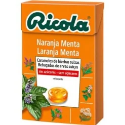 Naranja - Menta Caramelos sin Azúcar 50g - Ricola