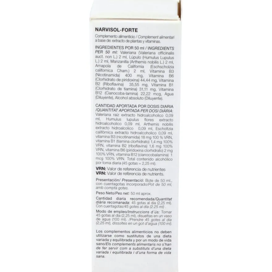 Narvisol Forte (Nervisol) Gotas 50Ml.