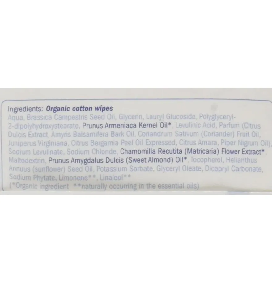 Natracare Toallitas Bebe Algodon Eco (50 Toallitas)