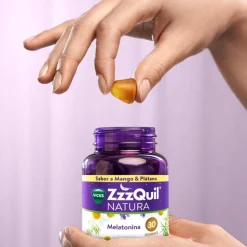 Natura Gummies Plátano y Mango de Melatonina 1mg y Valeriana 60u - Zzzquil