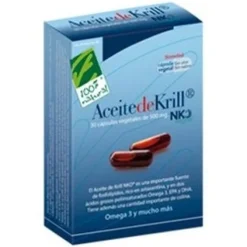100% Natural Aceite de Krill Nko 40 Cápsulas de 500mg - Cien por Cien Natural