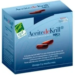 100% Natural Aceite Krill 120 Perlas - Cien por Cien Natural
