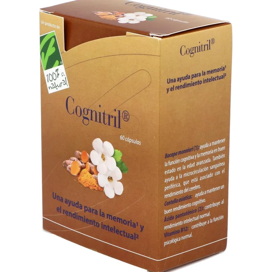 100% Natural Cognitril 60 Cápsulas