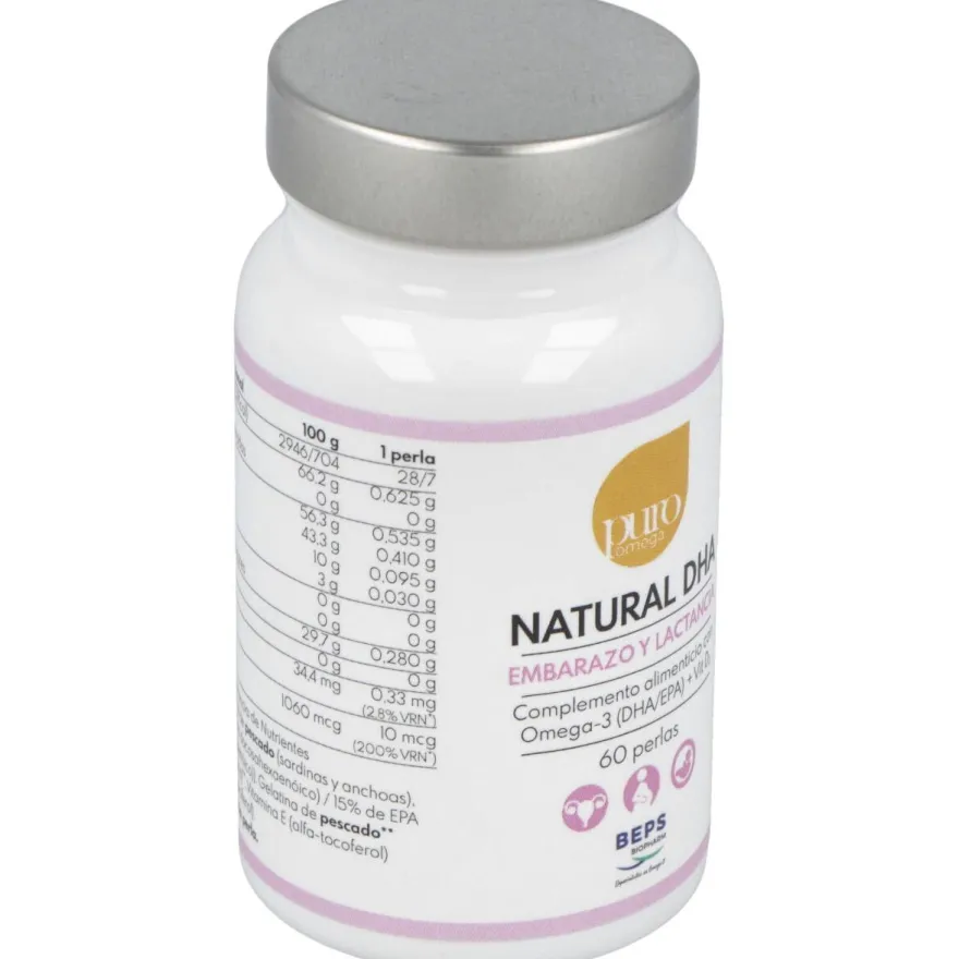 Natural Dha Embarazo Lactancia 60 Perlas - Puro Omega