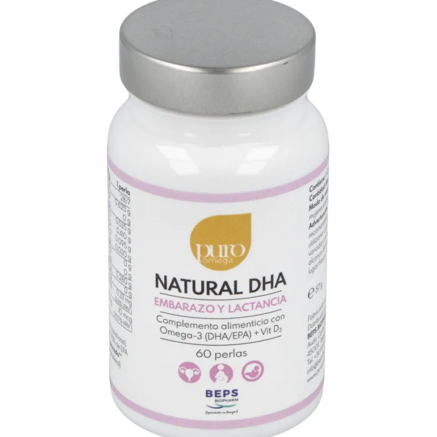 Natural Dha Embarazo Lactancia 60 Perlas - Puro Omega