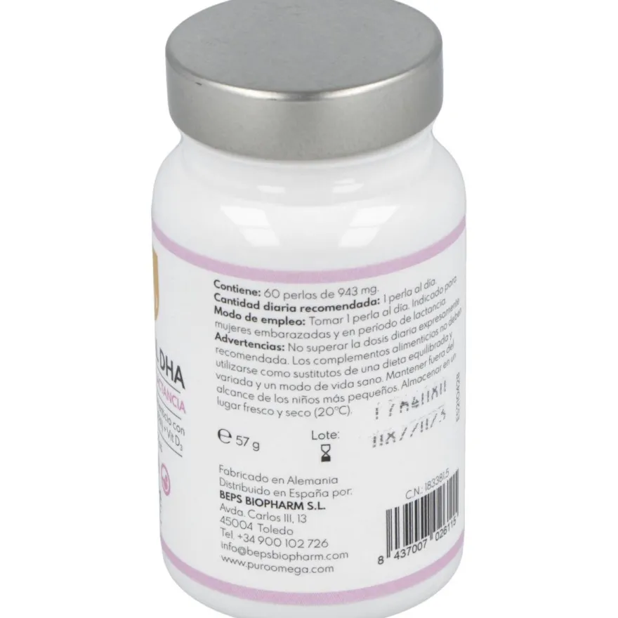 Natural Dha Embarazo Lactancia 60 Perlas - Puro Omega