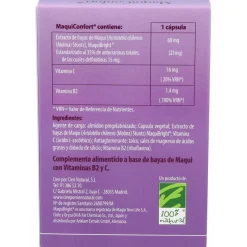 100% Natural Maquiconfort 30 Cápsulas Vegetales