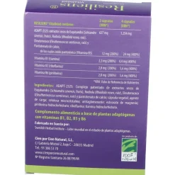 100% Natural Resiliens Vitalidad 60 Cápsulas - Cien por Cien Natural