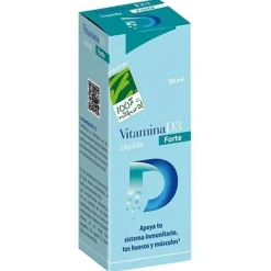 100% Natural Vitamina D3 Liquida Forte 30ml - Cien por Cien Natural