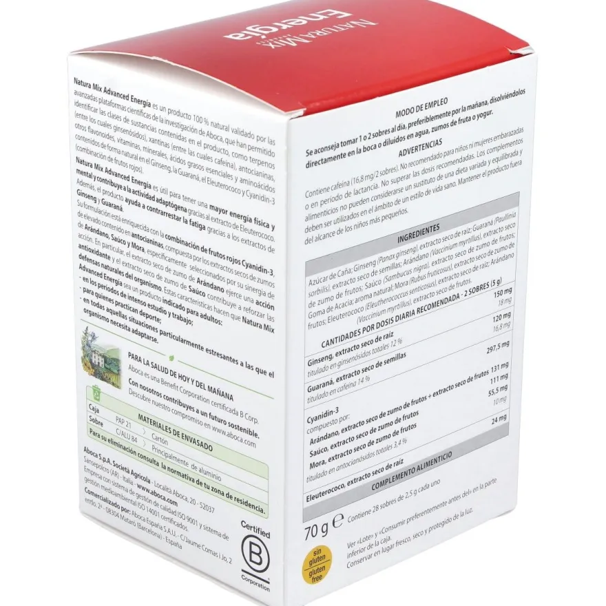 Natura Mix Advanced Energía, 28 Unidades - Aboca
