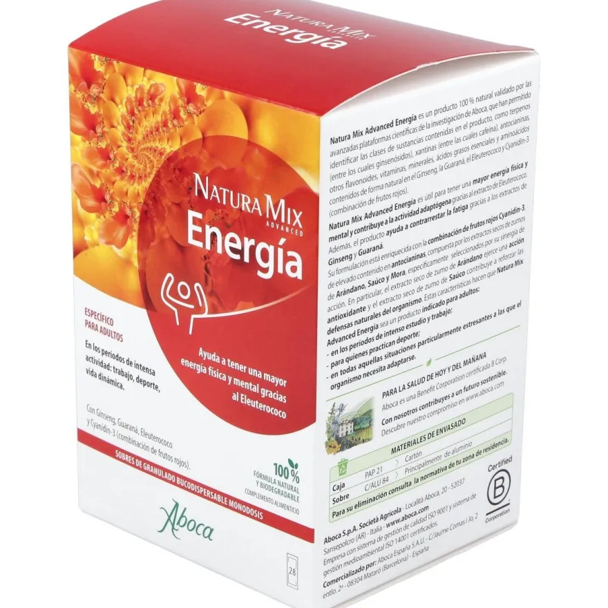 Natura Mix Advanced Energía, 28 Unidades - Aboca