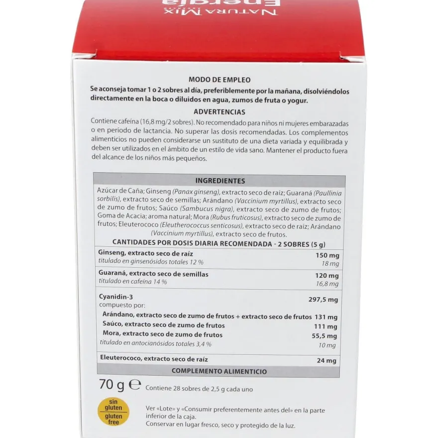 Natura Mix Advanced Energía, 28 Unidades - Aboca