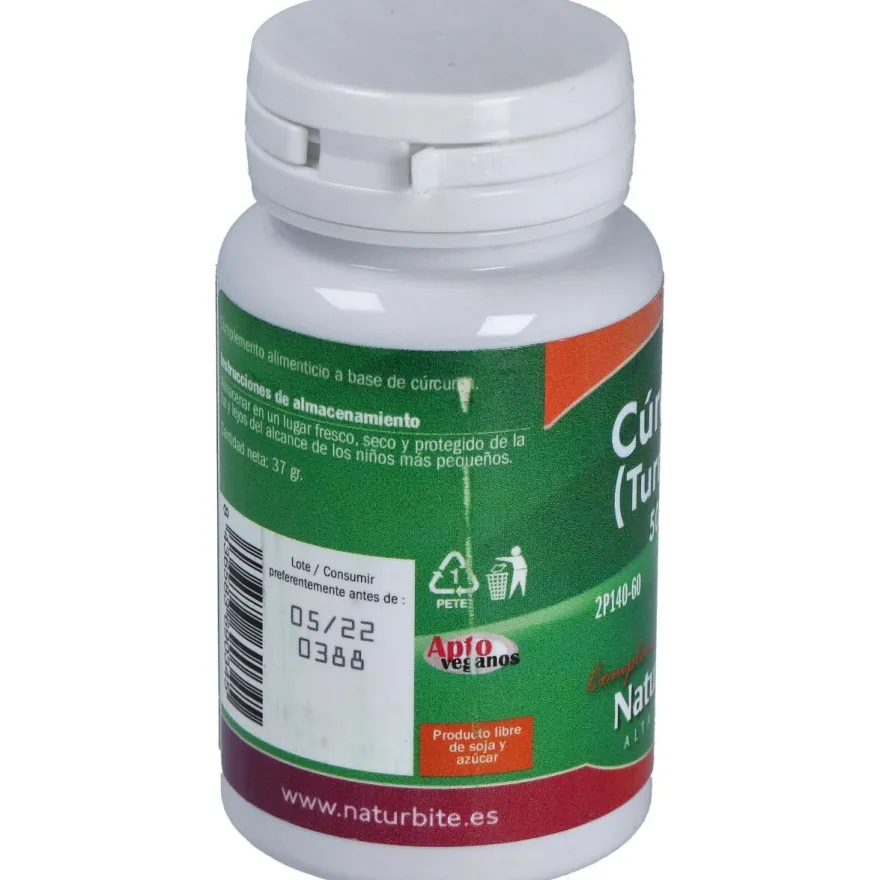 Naturbite Turmeric Curcuma 500Mg 60Caps