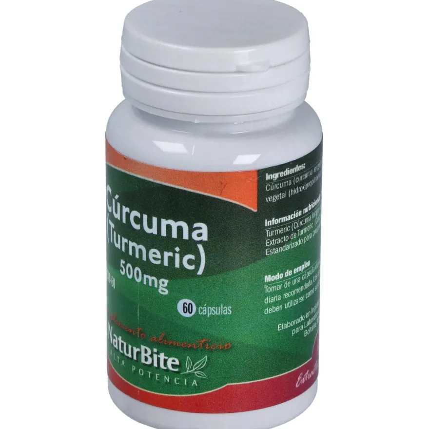 Naturbite Turmeric Curcuma 500Mg 60Caps