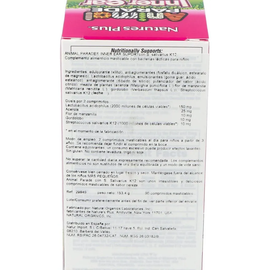 Naturesplus Animal Parade Inner Ear Support 90Comp