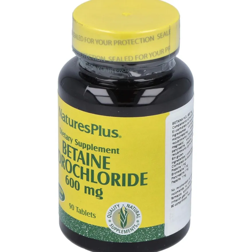 Naturesplus Betaina Hcl 600mg 90comp - Natures Plus