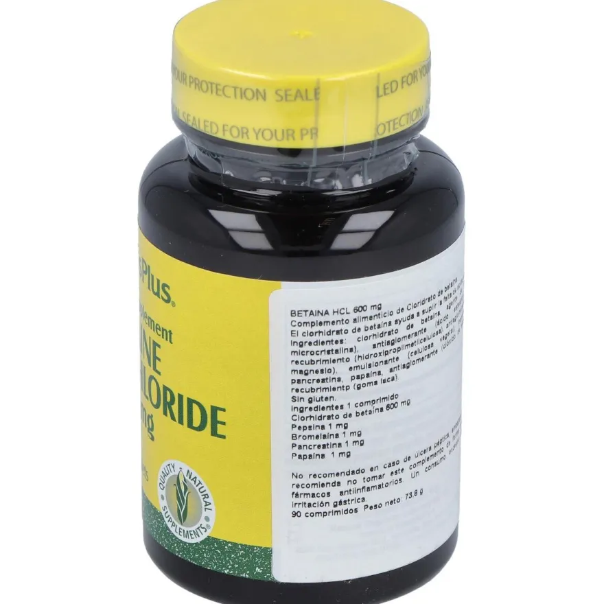 Naturesplus Betaina Hcl 600mg 90comp - Natures Plus