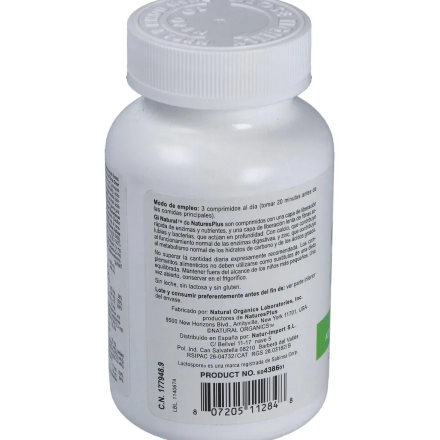 Nature's Plus Gi Natural, 90 Comprimidos - Natures Plus
