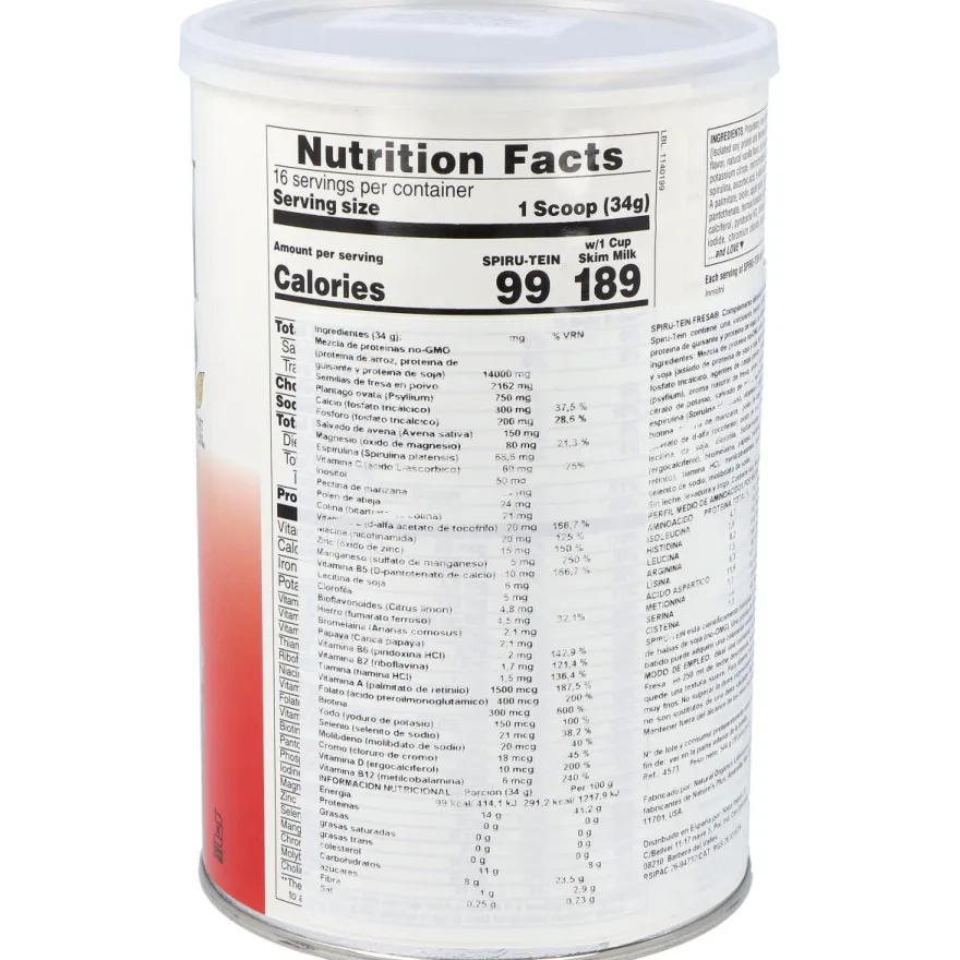 Nature'S Plus Spiru-Tein Fresa 544G