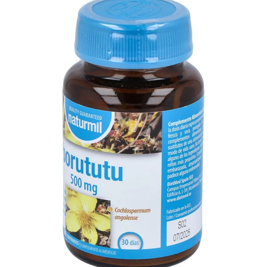 Naturmil Borututu 500 Mg 90 Comprimidos
