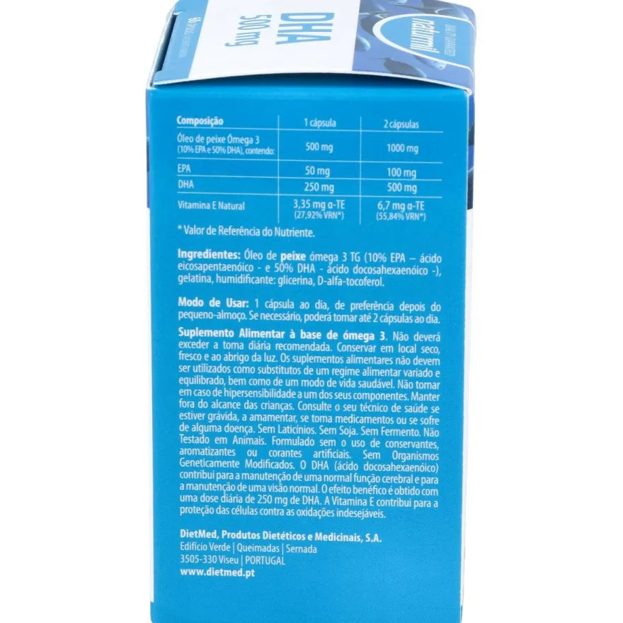Naturmil Dha 500 Mg Sin Gluten 60 Capsulas