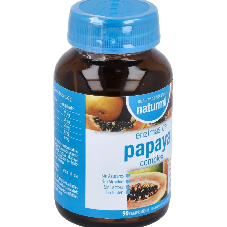 Naturmil Enzimas de Papaya Complex 90comp - Dietmed