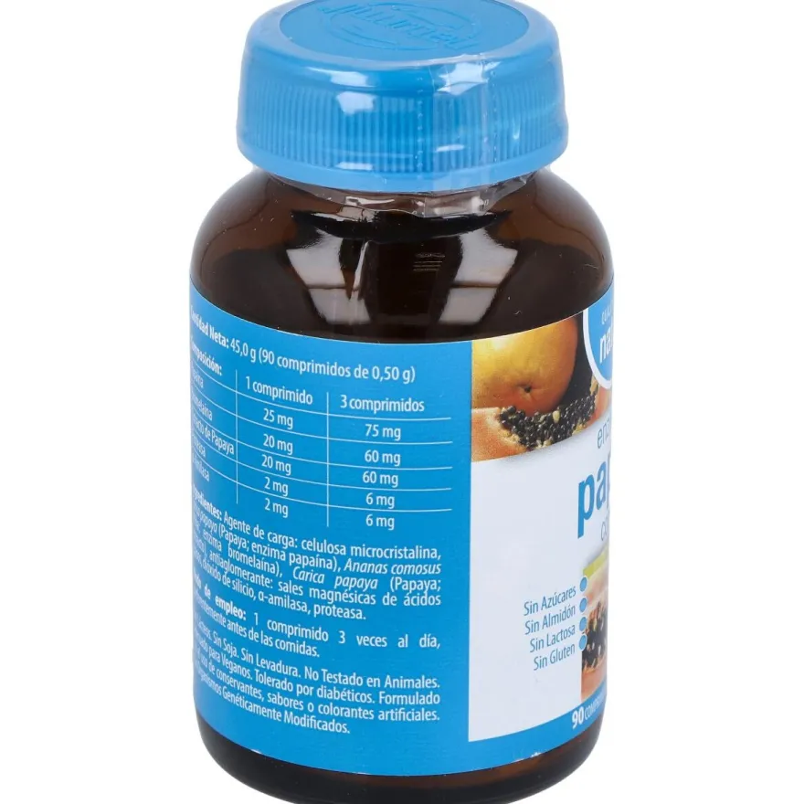 Naturmil Enzimas de Papaya Complex 90comp - Dietmed