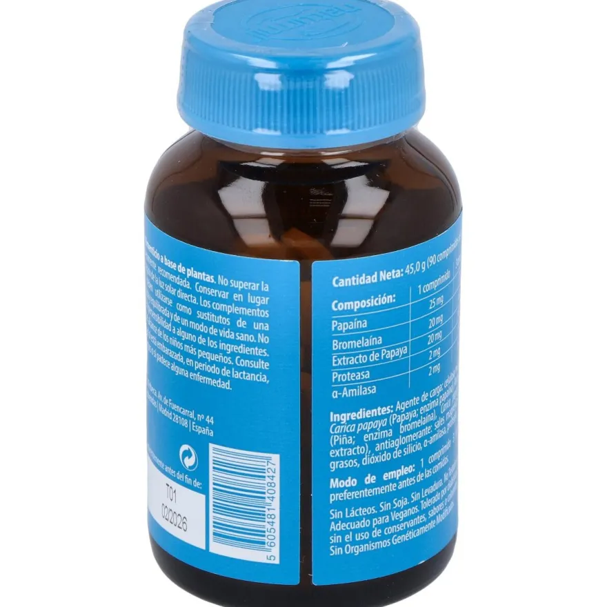 Naturmil Enzimas de Papaya Complex 90comp - Dietmed