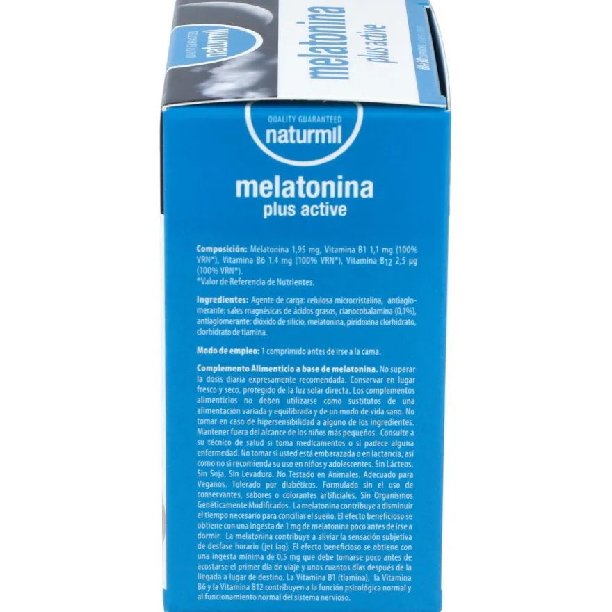 Naturmil Melatonina Plus Active 1_9Mg 60Comp