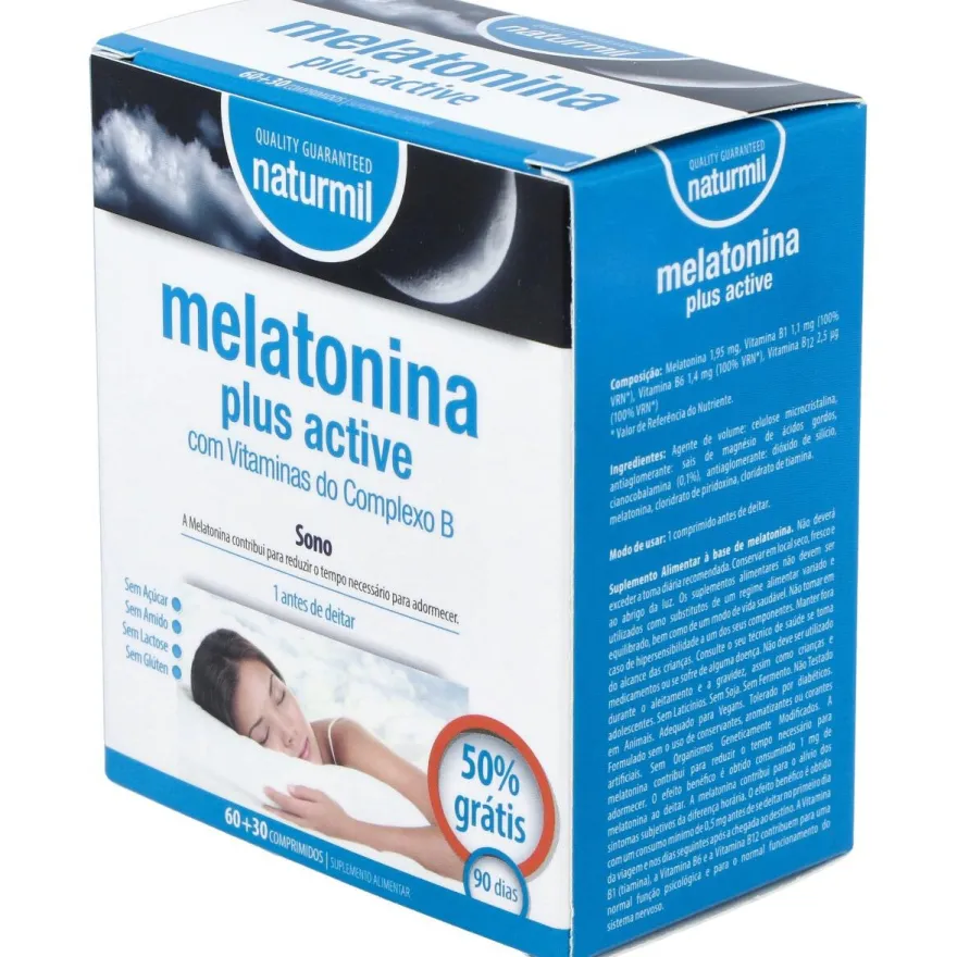 Naturmil Melatonina Plus Active 1_9Mg 60Comp