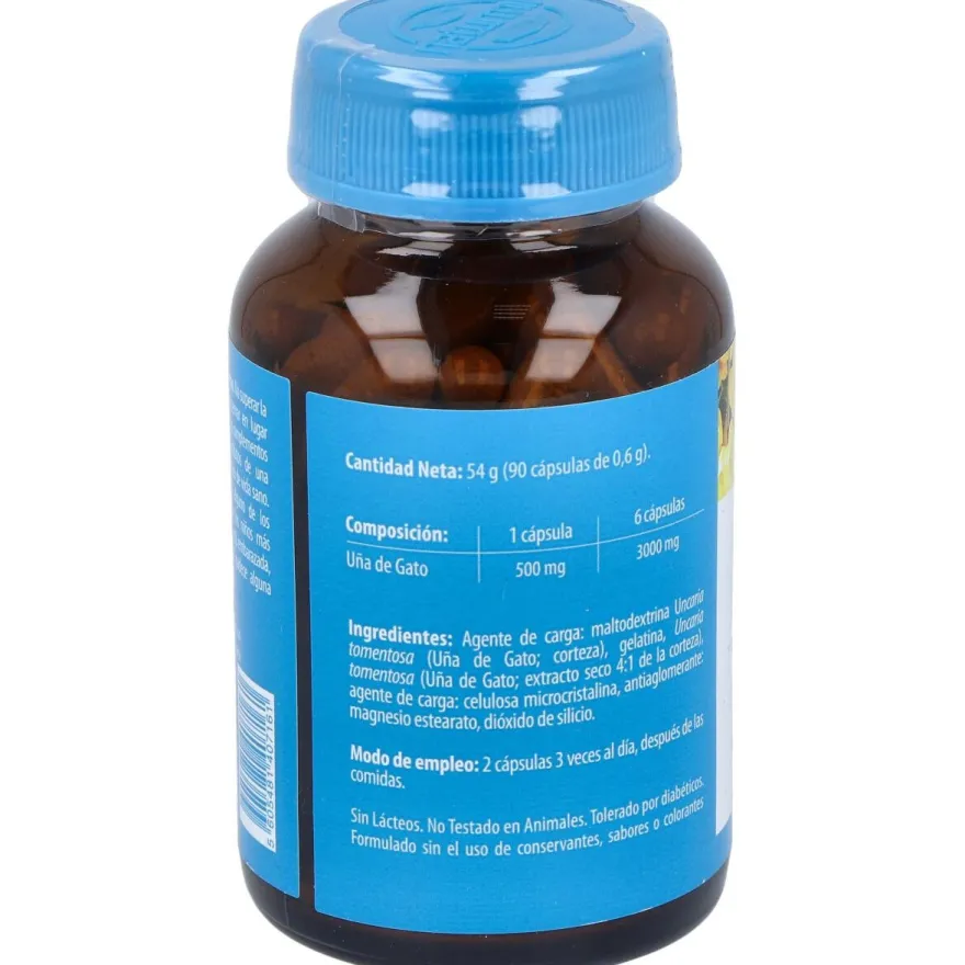 Naturmil Uña de Gato 500 mg 90 Cápsulas - Dietmed