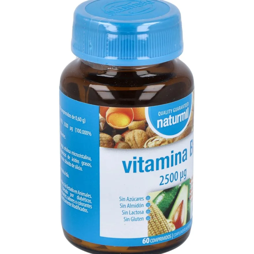 Naturmil Vitamina B12 2500ug 60 Comprimidos - Dietmed