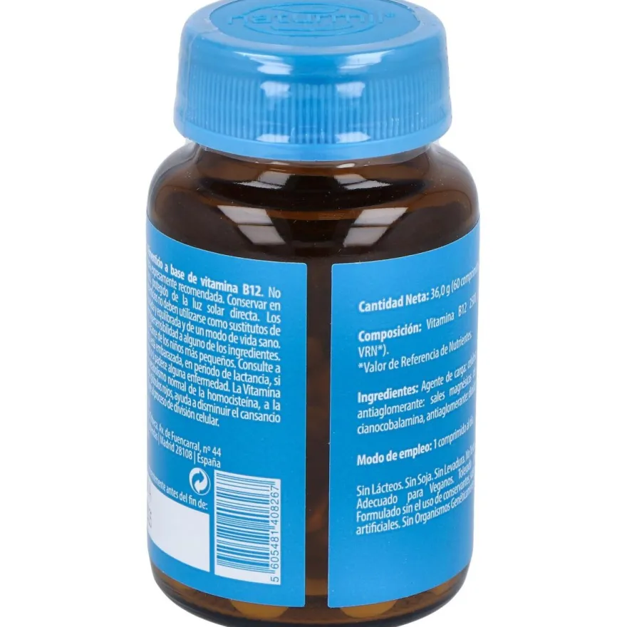 Naturmil Vitamina B12 2500ug 60 Comprimidos - Dietmed