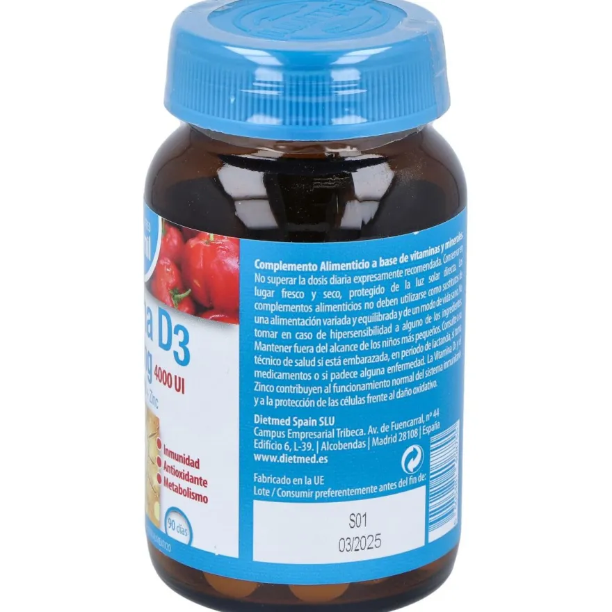 Naturmil Vitamina D3 Strong 90comp - Dietmed