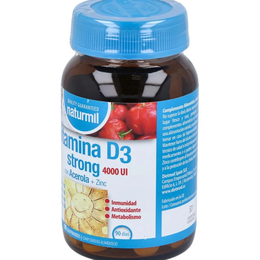 Naturmil Vitamina D3 Strong 90comp - Dietmed