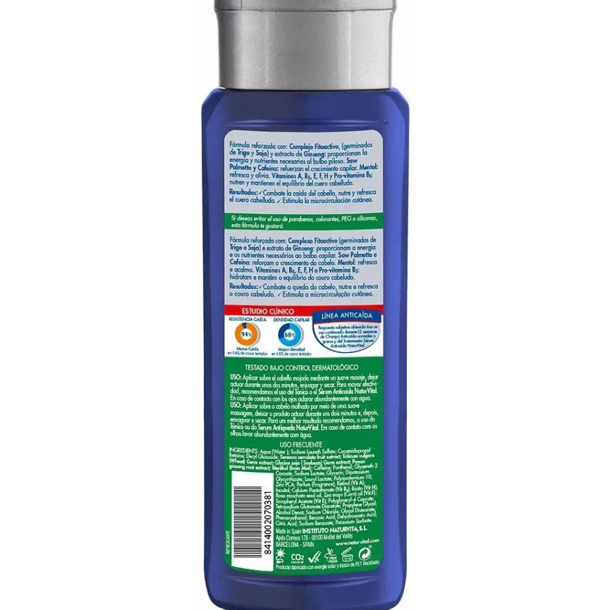 Naturvital Champú Anticaída Refrescante 300Ml