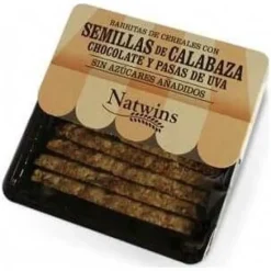 Natwins Barritas De Semillas De Calabaza Y Chocolate 80G