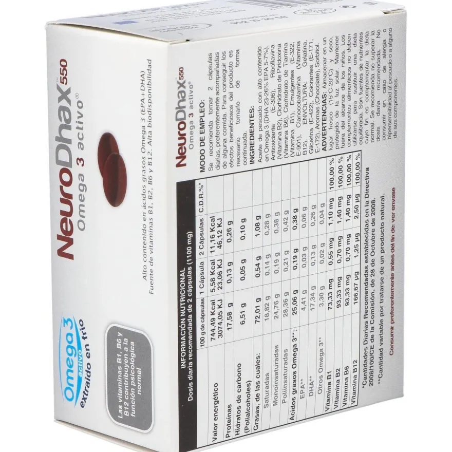 Neurodhax Omega 3 Activo 550 Mg 80 Caps